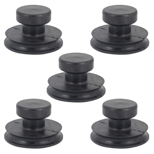 5St Gummisauge Schale Gummi Schwarz