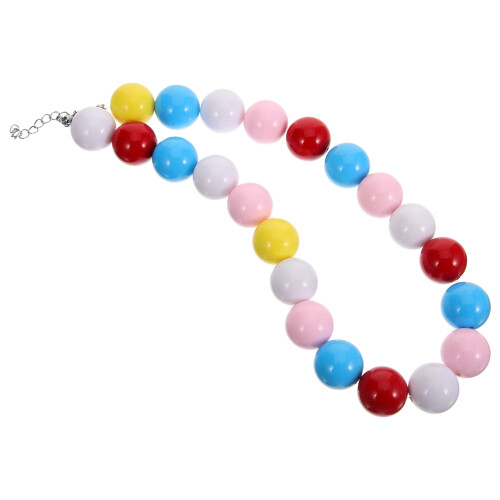 Rainbow Halskette Neon Perlen Bunt 1