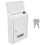 Wall Mount Iron Letter Box Locking Weiß Vintage Style 1 3