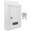 Wall Mount Iron Letter Box Locking Weiß Vintage Style 1 8