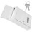 Wall Mount Iron Letter Box Locking Weiß Vintage Style 1 9