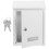 Wall Mount Iron Letter Box Locking Weiß Vintage Style 1 6