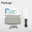 (white) Digital Alarm Clock Desk Table Clock Curved LED Screen Alarm Clocks For Kid 3