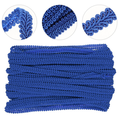 1 Rolle Wavy Lace Polyester Applikation Schrägstrick 2