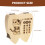 1 Set Zahnkästchen Fee Zahnhalter Holz 3