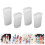 4Pcs Durable Silicone Mold DIY Cover Cast White Moulds 10