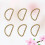 100 Stuks D-Ring Zakjes Ring Halfmaanvormige D-Ring D- 7