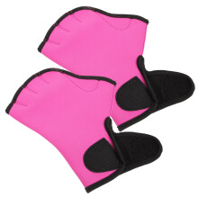 Masteelf Zwemhandschoenen Vingerloos Waterdicht Unisex Roze