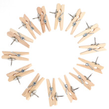Pin Clips Hout Kleur 50 Stuks 1,4 Inch