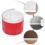 Baseboard Plint Sticker Wit PVC 1 Rol 4
