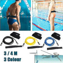 (6x9x4m,Yellow)Adjustable Pool Swim Belt, Swim Belt, Swim Resistance Belt, Swim Trainer Belt Leash Zhexin