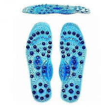 (S 25CM,blue)Magnetic Therapy Acupressure Slimming Insoles,relieve Pain Improve zxin