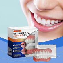 (1pc)Silicone Resin Denture Setdental Beauty Sets, Enhance Smile Beauty, Comfortable Material Dentures