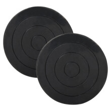 Clay Schwarz 2 Stk 4,3x4,3x1,2 Zoll