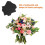 Flower Wrap 3D Geprägtes Schwarzes Papier 10 8