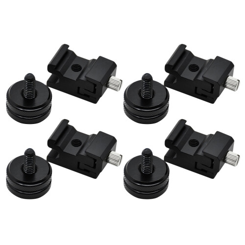 8 /Set Halterung Kaltblitzschuh Stativschraube Blitzschuh Adapter