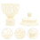 20St Gardinenstangenstopfen Metall Rom 2