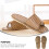Open Toe Hausschuhe Bambus Sandalen 3