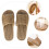 Open Toe Hausschuhe Bambus Sandalen 6