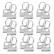40 Schlüsselring Webbing Clip Metallringe Kabelbinder Eisen