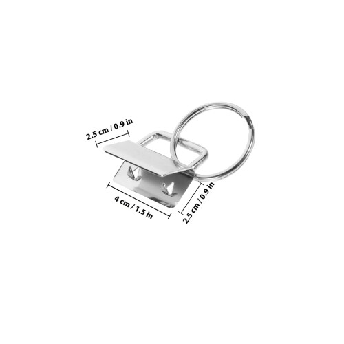 40 Schlüsselring Webbing Clip Metallringe Kabelbinder Eisen 1