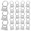 40 Schlüsselring Webbing Clip Metallringe Kabelbinder Eisen 7