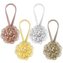 4Stk Magnetische Vorhangschlösser Blumenform Aus Legierung