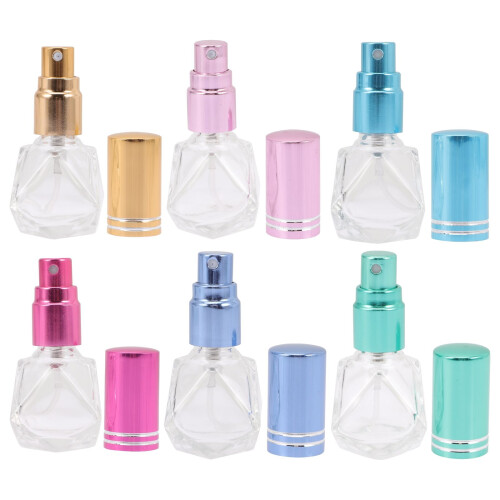 6 Mini Parfümflaschen Spray Duftzerstäuber