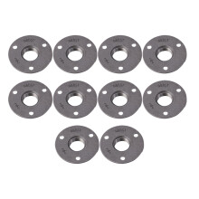 Masteelf 10 Stk Industrierohrverschraubungen Flanschbasis 1 Schwarz