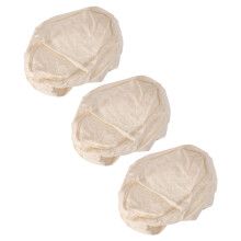 15Stk Khaki Ökologischer Brotkorb Stoffbezug Backutensil
