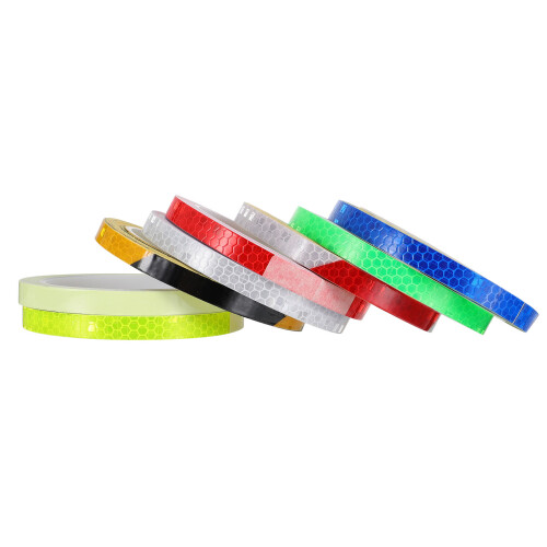 8 Reflektierende Speichen Aufkleber PVC