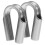 2Pcs Silver Stainless Steel Thimbles for Rope Wire Cable Collar Rings 1