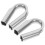 2Pcs Silver Stainless Steel Thimbles for Rope Wire Cable Collar Rings 9
