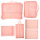 Travel Essentials Bag Storage Rosa 6 Teile 11