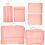 Travel Essentials Bag Storage Rosa 6 Teile 8