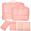 Travel Essentials Bag Storage Rosa 6 Teile 4