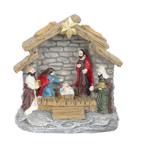 Ornament Krippe Figur Bunt 1 Set 1