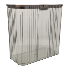 Großer Drück-Müllbehälter Büro 30,5x29,5x15,5 Cm Grau