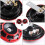 Super Luid Autotoeter Rood Aluminiumlegering 1 Set Vertraging 8