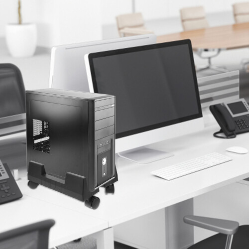 Cpu Stand Mit Rädern Verstärkter Computer Gehäuse Halter 2