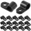 100 Ethernet Kabel Clips Außenhalterung Schwarz 1