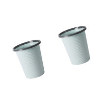 2Stk. 27x17,5x24,8Cm Kunststoff Mülleimer Mit Druckring