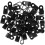 100 Ethernet Kabel Clips Außenhalterung Schwarz 8
