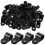 100 Ethernet Kabel Clips Außenhalterung Schwarz 7