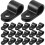100 Ethernet Kabel Clips Außenhalterung Schwarz 2