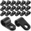 100 Ethernet Kabel Clips Außenhalterung Schwarz 10