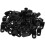 100 Ethernet Kabel Clips Außenhalterung Schwarz 9