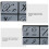 Raindrops Herbruikbare Brief Stencils Plastic 32 Vel 7