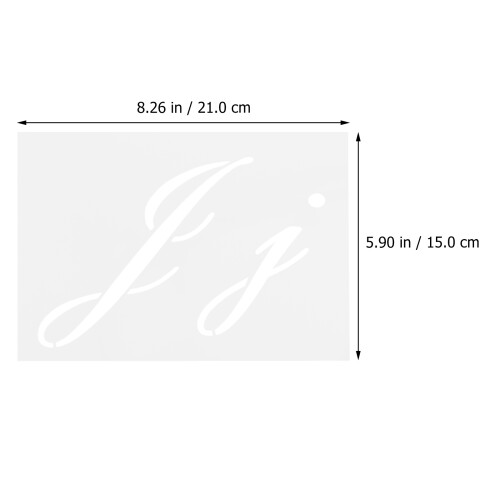 Raindrops Herbruikbare Brief Stencils Plastic 32 Vel 1
