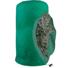 (L-120x180cm,Green)Frost Protection Bags For Plants, Reusable Plant Protection Cover With Drawstring, Garden Fleece Bags Winter